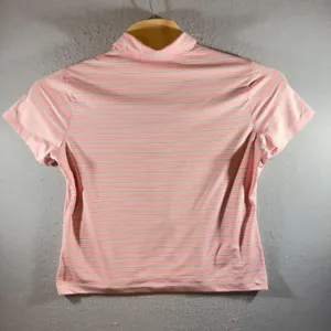 1161 | Nike Golf Fit Dry Striped Performance Polo‎ Shirt Pink Women XL thumbnail 2