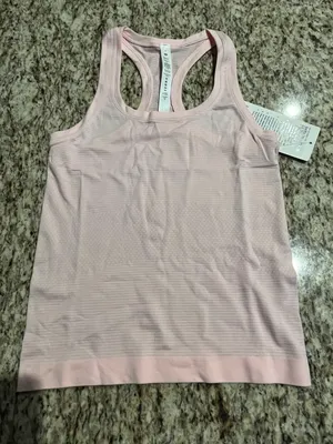 NWT Swiftly Tech Racerback Tank Top 2.0 Race Length - Strawberry Milkshake thumbnail 7