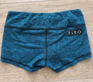Fleo Women's Teal Heather Bike Shorts thumbnail 1