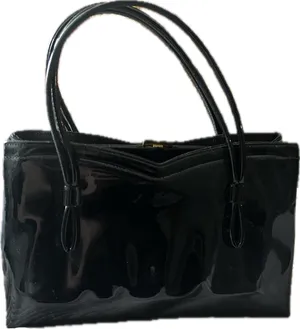 Vintage Black Purse Leather thumbnail 1