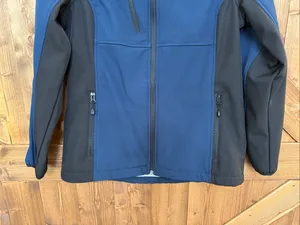 Clique Women’s Medium Blue Black Softshell Full Zip Jacket Outdoor (9222) thumbnail 2