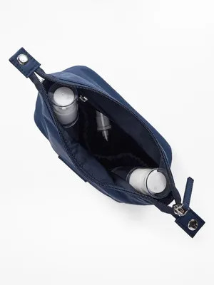 New Athleta All About Small Cosmetic Pouch Eclipse Navy Blue thumbnail 2