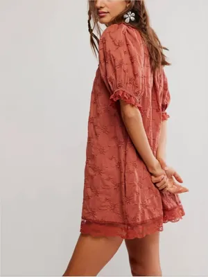 FREE PEOPLE NWT Juno Mini Dress / Canyon Sunset thumbnail 2