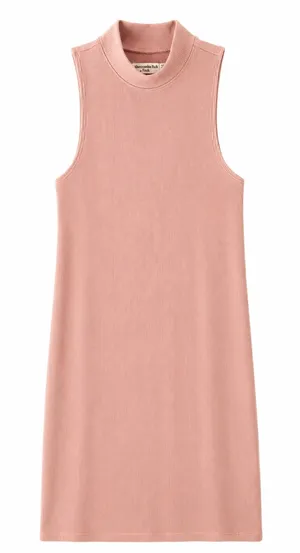 Abercrombie & Fitch Stretchy Dusty Pink Sleeveless Dress thumbnail 1