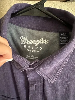 Wrangler Purple Button-Up thumbnail 2