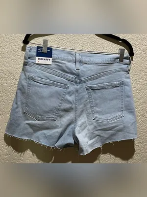 Old Navy Light Blue Denim Women’s High-Rise Shorts Size 6 NWT thumbnail 3