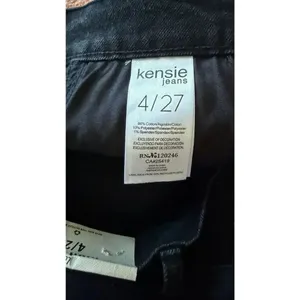 Kensie Jeans High Rise Stovepipe Black Rhinestone Jeans Size 4/27 thumbnail 7