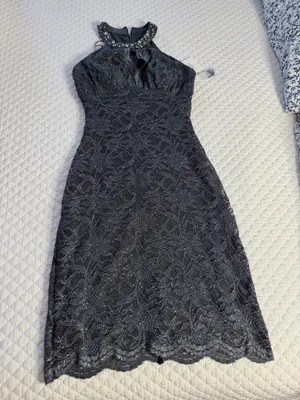 * Elegant Black Lace Dress thumbnail 1