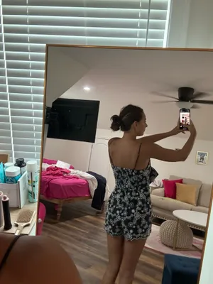 Main Strip blue and white romper thumbnail 2