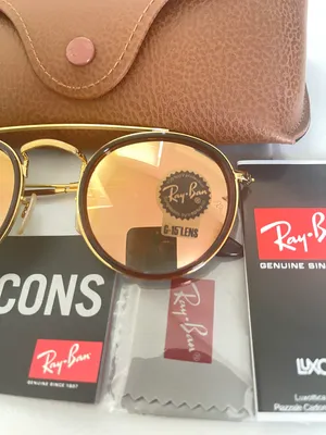 Rayban Sunglasses Round Double Bridge Gold Size 51mm thumbnail 4