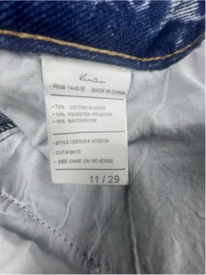 KanCan Light Acid Wash Distressed High Rise Boyfriend Denim Jeans thumbnail 5