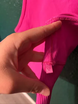 Lululemon Power Pivot Tank Top Size 6 Sonic Pink thumbnail 3