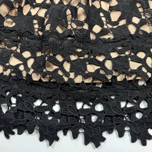 Blush Noir Black Lace Fit Flare Mini Dress Womens Small LBD Whimsigoth Coquette‎ thumbnail 11