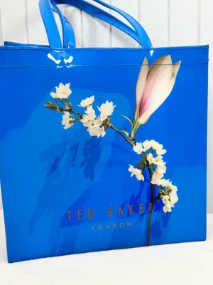 Ted Baker Blue Vinyl Harmony Floral Tote Bag thumbnail 3