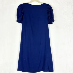 Tuckernuck Pomander Place Linen Blend Darcy Dress Size Small Navy Blue thumbnail 4