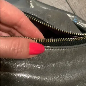Coach Metallic Silver Poppy Hobo Bag thumbnail 13