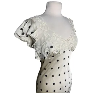 FREE PEOPLE Women’s Butterfly Babe Maxi Satin Polka Dot Slip Dress thumbnail 5