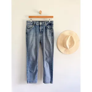 Massimo Dutti | Straight Leg Jeans in Medium Wash Blue | Sz US 6 thumbnail 2
