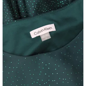 NWT Calvin Klein Boat-Neck Embellished Scuba Sheath Dress Emerald Green 2 thumbnail 9