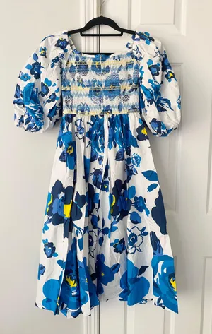 Tracy Reese Plenty by Off-the-shoulder Puff Sleeve Smocked Dress, S thumbnail 11