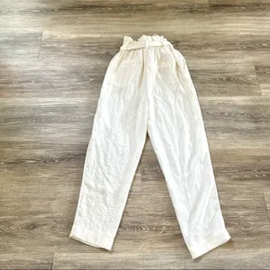 A new day cream paper bag high rise ankle pants thumbnail 4
