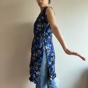 Blue Satin Vest Size M thumbnail 3