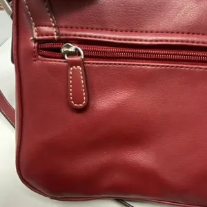 Liz Claiborne Women's Red Leather Purse Shoulder Bag thumbnail 12