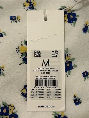 Revolve x Samsoe Samsoe Apples ML Dress In Sun Bouquet Floral NWT Size Medium thumbnail 13