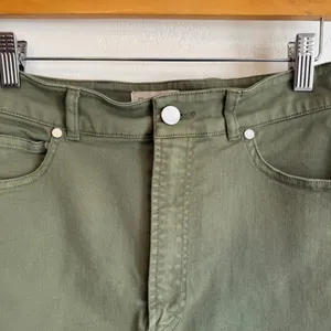 Pilcro Anthropologie Olive Green Denim Mini Skirt High Rise Utility Gorpcore 10 thumbnail 5