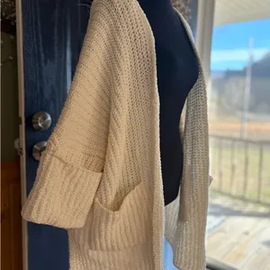POL Knit Oversized Open-Front Cardigan w/Pockets. Size Small NWT thumbnail 2