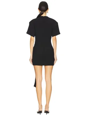 Lioness Martini Mini Dress in Onyx Medium New Womens Tailored Shirtdress thumbnail 4