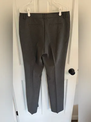 New York & Company Gray Straight Leg Dress Pants Size 12 Tall Career thumbnail 4