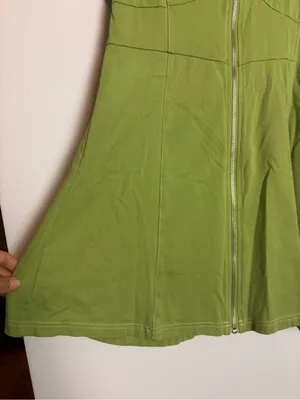 Urban Outfitters UO Lime Green Casual Short Sleeve Amal Mini Dress thumbnail 6
