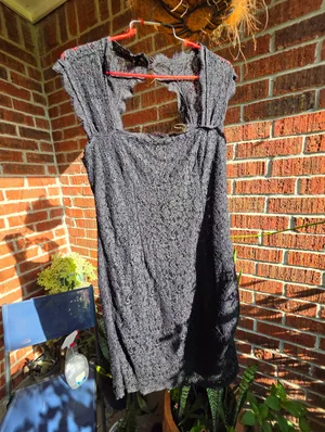 Adrianna Papell 8 Black‎ Lace Cocktail Dress thumbnail 2