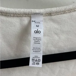 Alo Terry Beachside Short Sleeve Crop medium athleisure resort vacation chic thumbnail 3