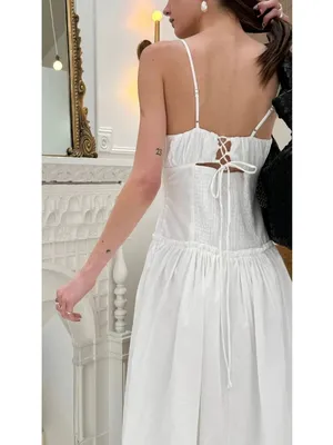 Line & Dot Maison Corset Dress in White Small New Womens Maxi Gown thumbnail 9