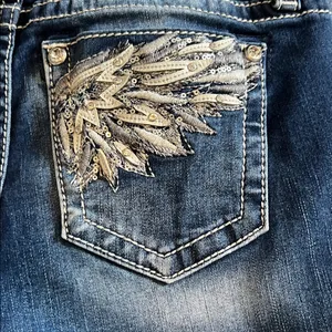 Miss Me LR Straight Leg Jeans Dark Wash 28x30 NWOT thumbnail 7