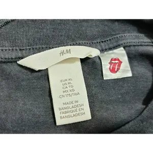 H & M Women’s T-Shirt Oversize Rolling Stones Tongue Mouth Logo Graphic Band XL thumbnail 7