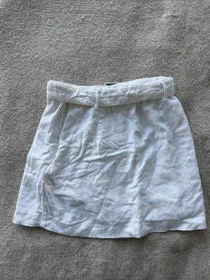 Abercrombie Linen blend mini skort with belt thumbnail 5