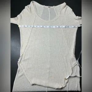 Free People Size M White Ventura Thermal thumbnail 7