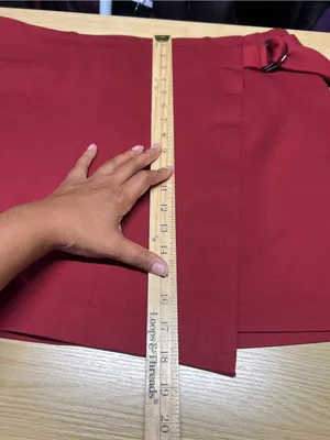 SPANX Ponte Wrap Mini Skirt Skort Deep Red Built-In Shorts Size 1X NWT thumbnail 15