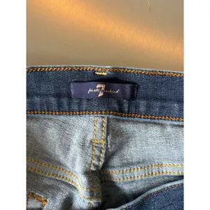 7 For All Mankind Josefina Ankle Skinny‎ Jeans Distressed Dark Wash Size 29 thumbnail 6