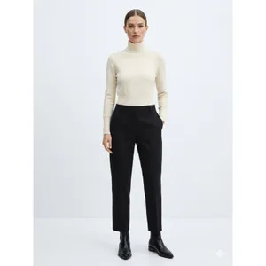 Banana Republic Silk Cashmere Blend Ivory Cream Long Sleeve Turtleneck Sweater M thumbnail 5