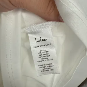 Lulus White Sleeveless Bodycon Dress‎ Party Cocktail Evening Size L thumbnail 6