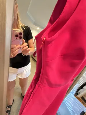 Amanda Uprichard Bowen Mini Dress in Hot Pink thumbnail 4