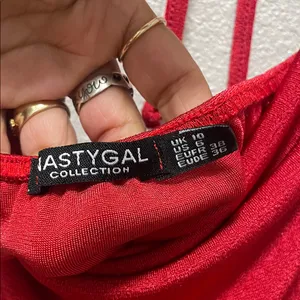 Nasty Gal Bold Red Mini Dress thumbnail 7