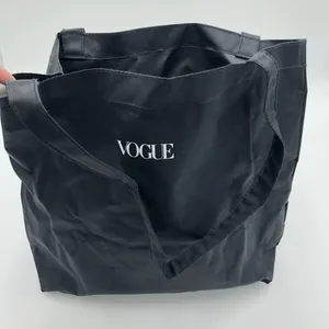Vintage Vogue Plastic Black Tote Bag thumbnail 8