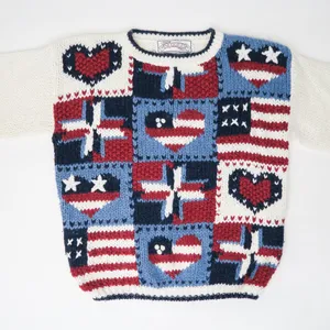 Vintage 90s Nuggets American Flag Patriotic Sweater thumbnail 4