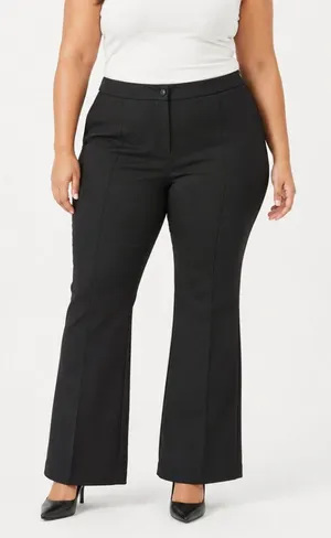 Banana Republic Flare Everywhere Pointe Stretch Trouser Pants in Black XL thumbnail 1