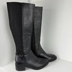 Life Stride Bristol black faux leather riding boots thumbnail 2